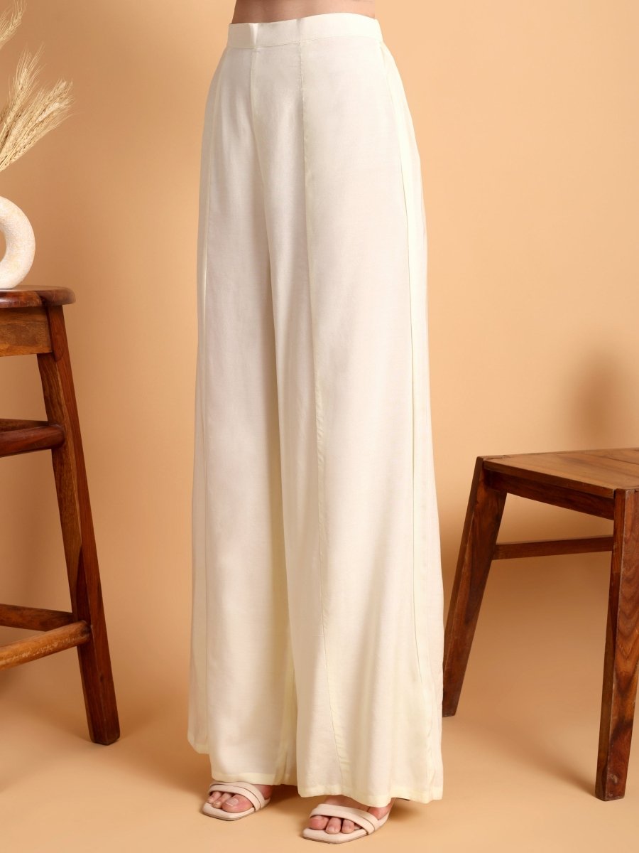 Beige Floral Embroidered Anarkali Kurta Set with Dupatta - CLOHI