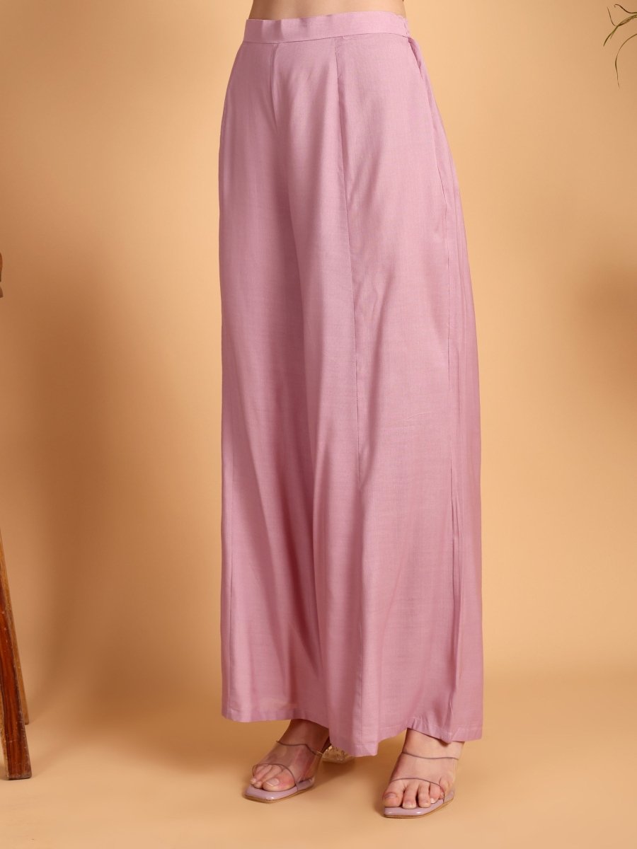 Elegant Blush Pink Anarkali Kurta Set for Women - CLOHI