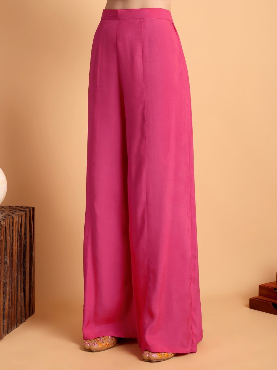 Elegant Cranberry Anarkali Kurta Set with Hand Embroidery - CLOHI