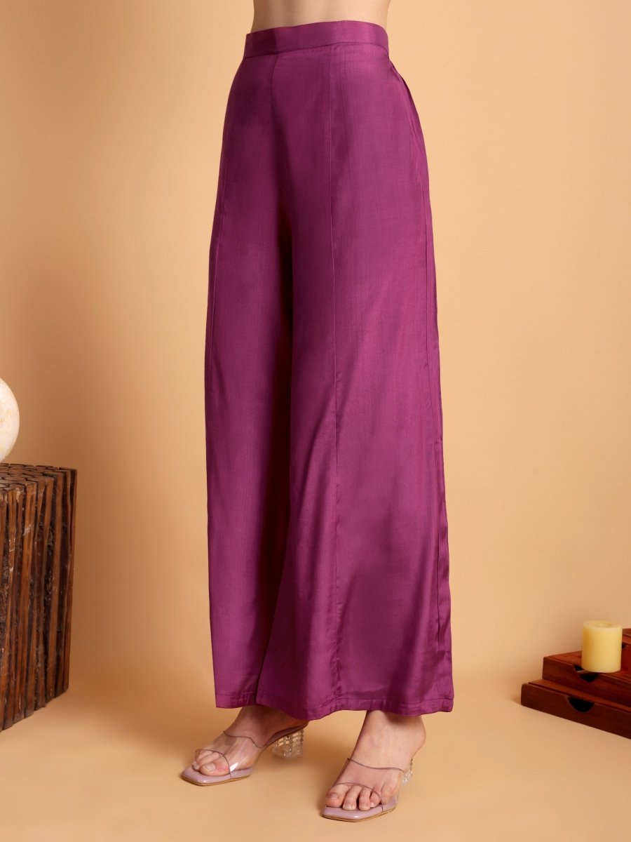 Elegant Purple Anarkali Kurta Set with Dupatta | Festive & Wedding Wear for Women - CLOHI